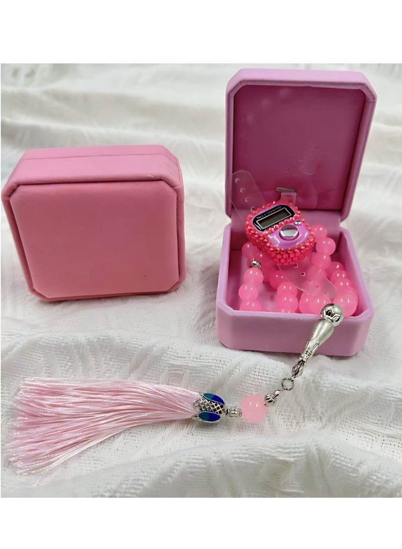 XiaoGiqi 33-bead Taisbiha prayer beads （Pink） - Image 2